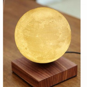 деревянная магнитная левитируя лампа луны 6inch плавая свет луны для подарка